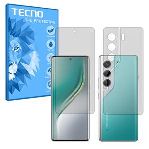 گلس صفحه نمایش و پشت گوشی تکنو Camon 40 Pro مدل هیدروژلی شفاف برند تکنو کد SS