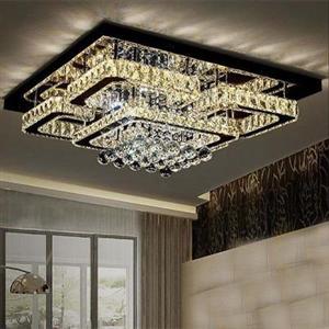 لوستر مدرن سقفی مربع کد446 طرح جدید (2 سال ضمانت تعویض)امکان استفاده از گوشی موبایل بعنوان ریموت