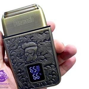 ریش تراش حرفه ای پاناسونیک ژاپن  ضداب و زیر دوشی  بدنه متال و ضد ضربه  دیجیتالی با صفحه نمایشگر  تیغ 94 پره ضد حساسیت  د