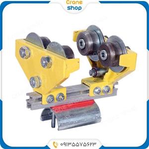 قرقره تیر آهنی 4 چرخ فلزی با یاتاقان زیر