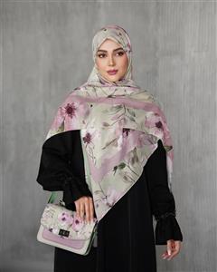 ست کیف و روسری زنانه مجلسی کادویی رنگ خاص و ملیح طرح سوگل mo605