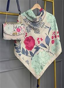 🌺 ست کیف، روسری و شال «آلاله» | محیا گالری