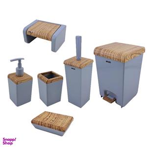 ست سرویس بهداشتی 6 تکه اطلس مدل زاگرس