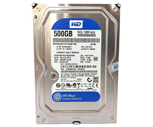 هارد دیسک اینترنال وسترن دیجیتال مدل WD BLUE WD5000AAKX ظرفیت 500 گیگابایت