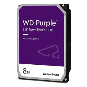هارد دیسک اینترنال وسترن دیجیتال با رابط SATA 3.0 مدل WD 8TB Purple 256MB SATA 6Gb/s ظرفیت 8 ترابایت