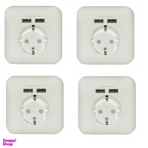 پریز یو اس بی مدل reflex-si بسته 4 عددی