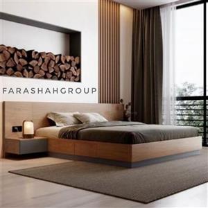 تخت خواب دو نفره طرح ژاپنی ارسال رایگان ب مسیر های یکطرفه