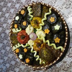 دلمه برگ مو ،دلمه کلم برگ،دلمه فلفل ،دلمه بادمجان،دلمه سیب زمینی