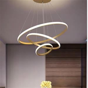 لوستر مدرن سه حلقه 6 گوش 70 50 30 )