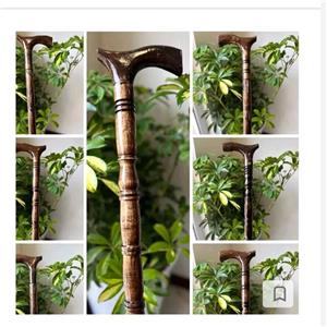 عصا چوبی منبت درجه یک طرح دار 