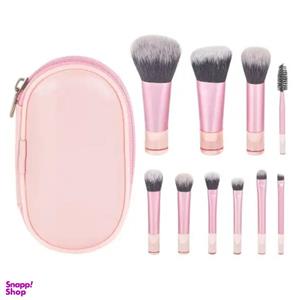 ست براش آرایشی کد 01 بسته 10 عددی به همراه کیف