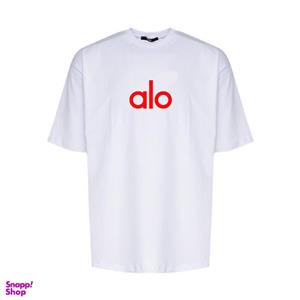 تیشرت لانگ کد TL43 طرح alo رنگ کرم