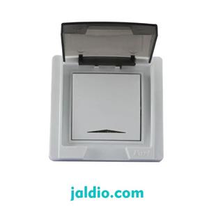 کلید یک پل دربدار توکار مدل بارانی آذین پارت الکتریک کد 7243
