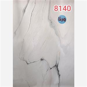 8140 طرح سنگ سوپرمات سفید با رگه طوسی و صورتی کمرنگ