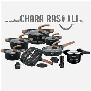 سرویس قابلمه نانوگرانیتی 25 پارچه دلفیوری DeLfiori مدل DF-CS1170