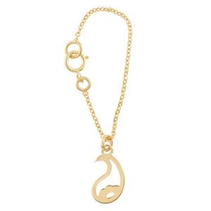 آویز ساعت طلا 18 عیار زنانه شمیم گلد گالری طرح بته جغه کد SG381