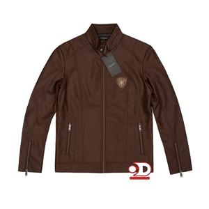 کاپشن چرم پسرانه قهوه ای سوخته سایز L و M | مناسب برای نوجوان