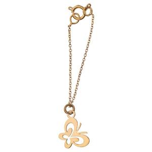 آویز ساعت طلا 18 عیار زنانه شمیم گلد گالری طرح پروانه کد SG320