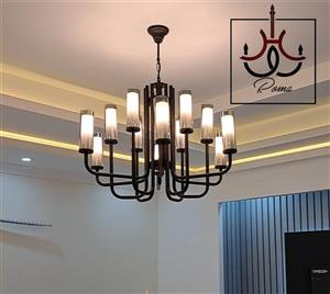 لوستر مدرن لومینا | لهستانی مناسب سالن پذیرایی  | کد O-123 | برند رومالوستر