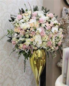 جام گل طبیعی برای تبریک افتتاحیه پوشاک 5030 | کد: ZNB-LYT