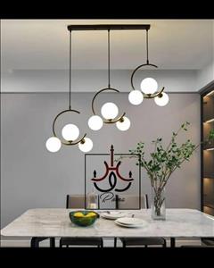 لوستر لاینر مولکولی مناسب جزیره و روی میز نهار خوری مدل مینیمال گارانتی لوسترروما | کد MAH-93 | برند رومالوستر