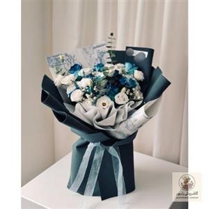 دسته گل آفتابگردان و مریم برای روز مادر 4409