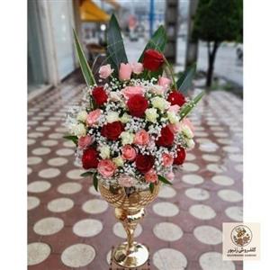 جام گل تبریک سالگرد ازدواج 9233 | کد: ZNB-LJ5