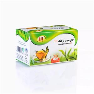 چای سبز اولانگ 111 بسته 20 عددی