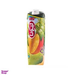 آبمیوه پاکتی لیونا با طعم انبه شیرین عسل حجم 1 لیتر