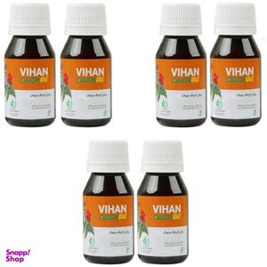 روغن کرچک ویهان (Vihan) کد Castor6 حجم 40 میلی لیتر مجموعه 6 عددی