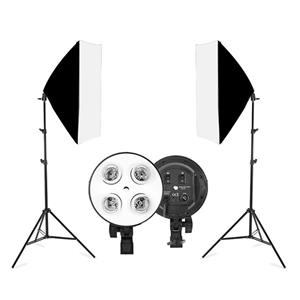 کیت 2 شاخه نور ثابت 4 لامپ Continuous Lighting Kit 4 Lampsx2