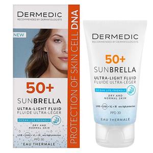 کرم ضد آفتاب درمدیک پوست خشک و نرمال SPF50