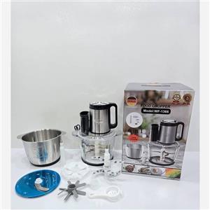 خردکن برقی ولف6 کاره رنده دار مدلWF-1366 دو مخزنه و 12 تیغه