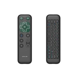 ریموت بی‌سیم گرین لاین، Green Lion Wireless Remote with Keyboard and Mouse، کیبورد و ماوس بی‌سیم برای تلویزیون، ریموت هوشمند اندروید TV، کنترل بی‌سیم با دانگل USB، GNWIRKYMS5BK با گارانتی