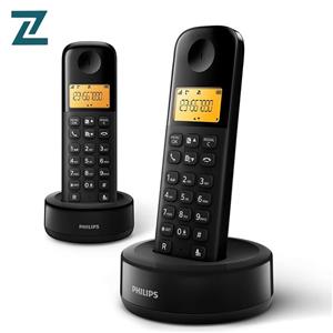 تلفن بی‌سیم برند فیلیپس مدل D160 Duo دو گوشی | DECT، اینترکام، صفحه نمایش 1.6 اینچی
