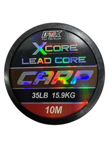 نخ لدکور هسته سربی ماهیگیری 10 متری برند XCORE سبز استتاری