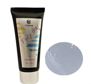 پلی ژل کاشت ناخن هارد ادسا مدل Clear وزن 50 گرم