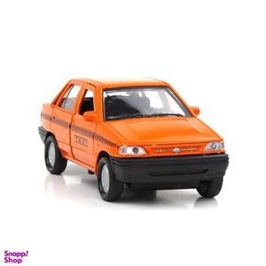 اسباب بازی ماشین طاها مدل پراید تاکسی نارنجی