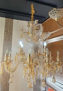 لوستر شاخه ای باکارات عسلی (کد: 1306)