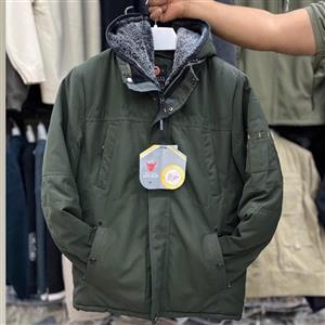 کاپشن مردانه بوفالو روسی - اروپایی بسیار ضخیم دماسنج دار 