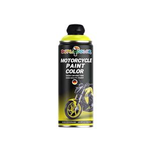 اسپری رنگ موتور سیکلت زرد فلورسنت دوپلی کالر مدل شب تاب حجم 400 میلی لیتر