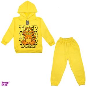 ست هودی و شلوار پسرانه مدل گربه A43