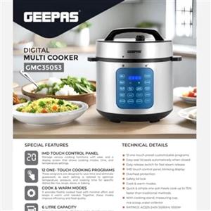 زودپز برقی جیپاس 6لیتر لمسی اصل مدل GMC35053