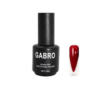 ژل لاک 15 میل گابرو کد 211 آبنباتی GABRO