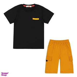 ست تی شرت و شلوارک پسرانه مادر مدل Neon