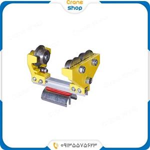 قرقره تیر آهنی 3 چرخ فلزی با یاتاقان زیر