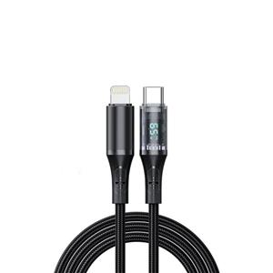 کابل تبدیل USB-C به لایتنینگ هترون مدل HC612IDB طول 1 متر
