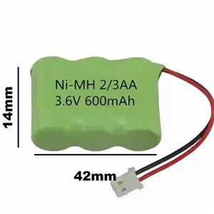 باتری NI-MH 2/3AA 600mAh 2.4V