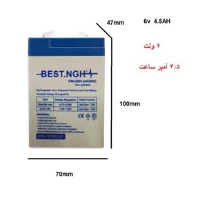 باتری یو پی اس 6 ولت 5 آمپرساعت باطری برند BEST