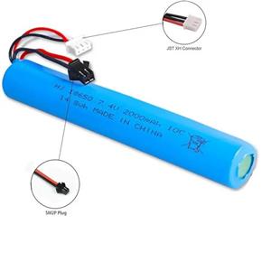 7.4V 18650  10C 2000mAh باتری تفنگ آب پاش  SM PLUG